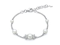 Pulsera Miluna Mujer in Plata Perla PBR3753